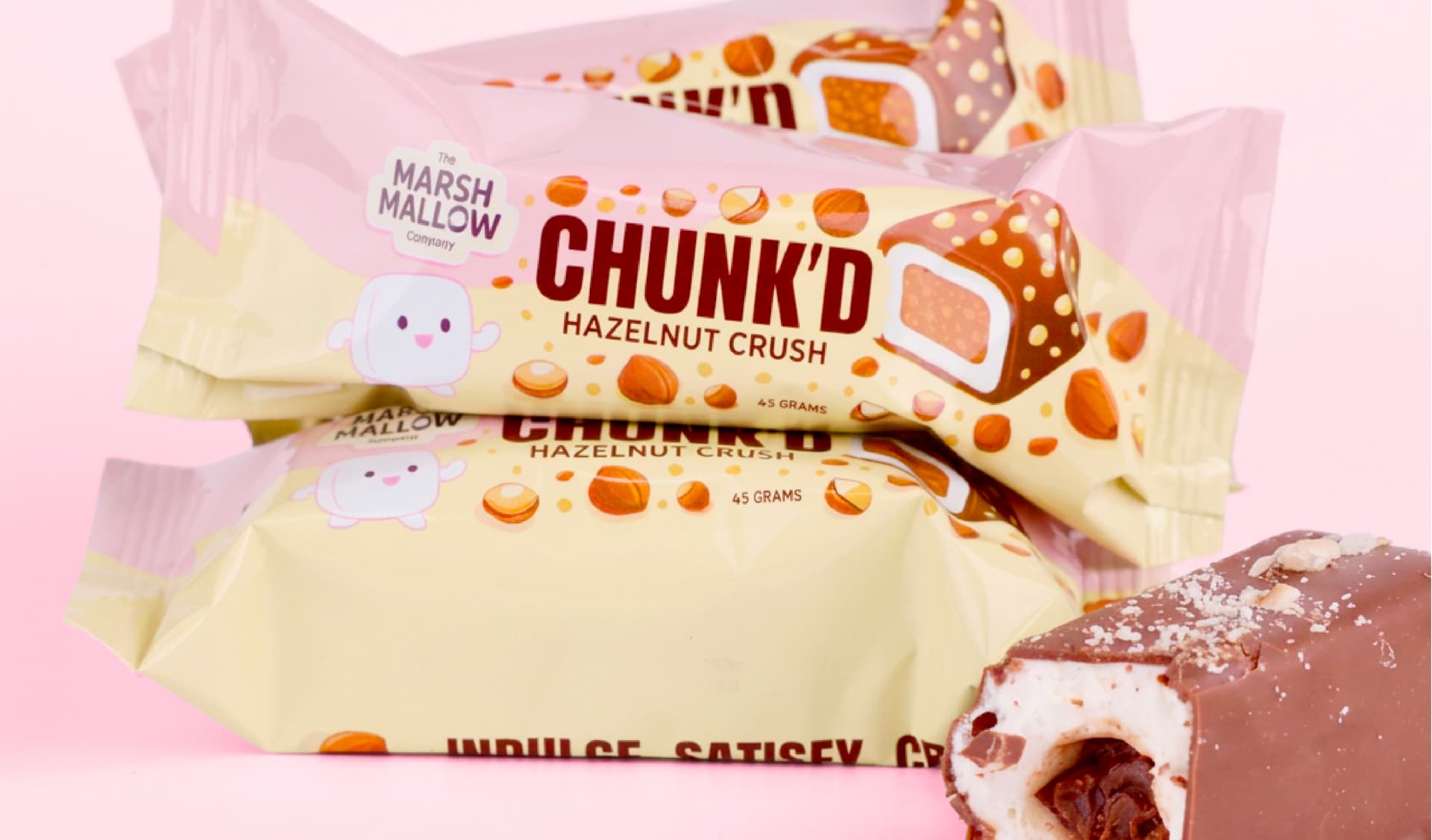 Chunk'd Hazelnut Crush — Design Packaging & Display — visuel 1