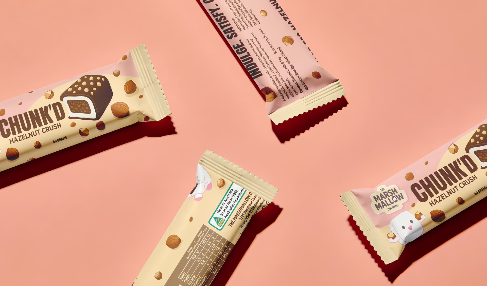 Chunk'd Hazelnut Crush — Design Packaging & Display — visuel 2