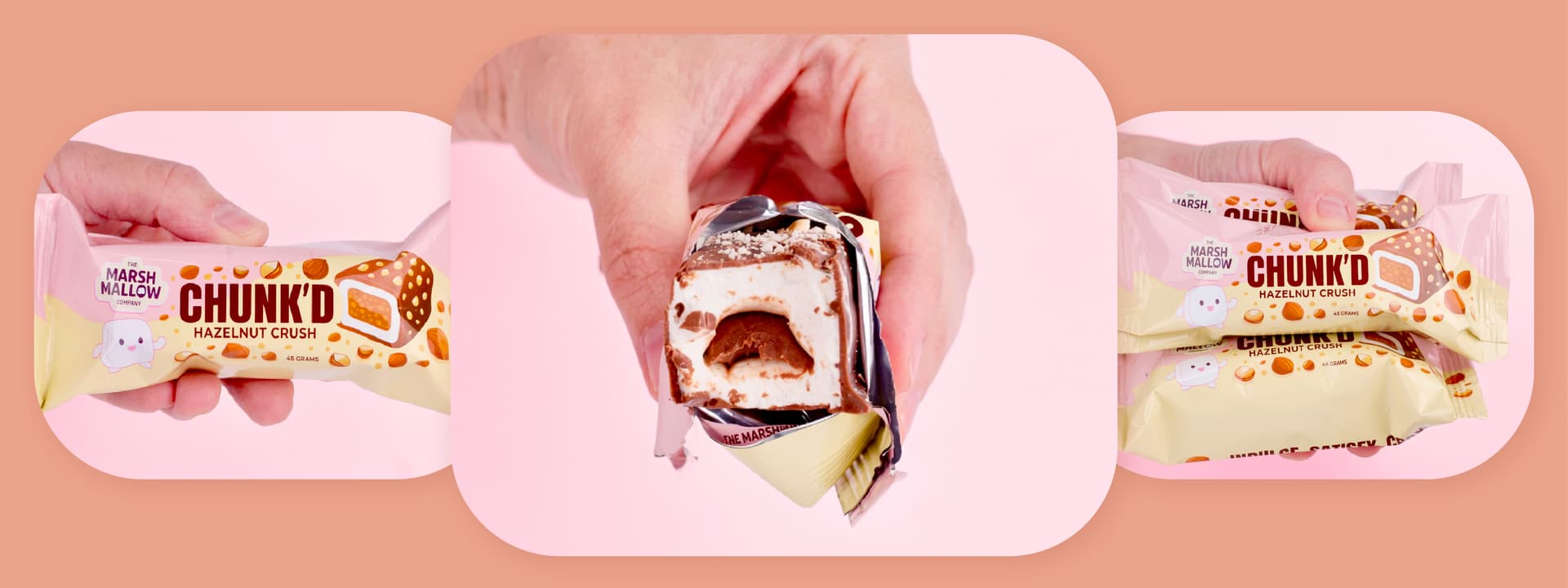 Chunk'd Hazelnut Crush — Design Packaging & Display — visuel 4